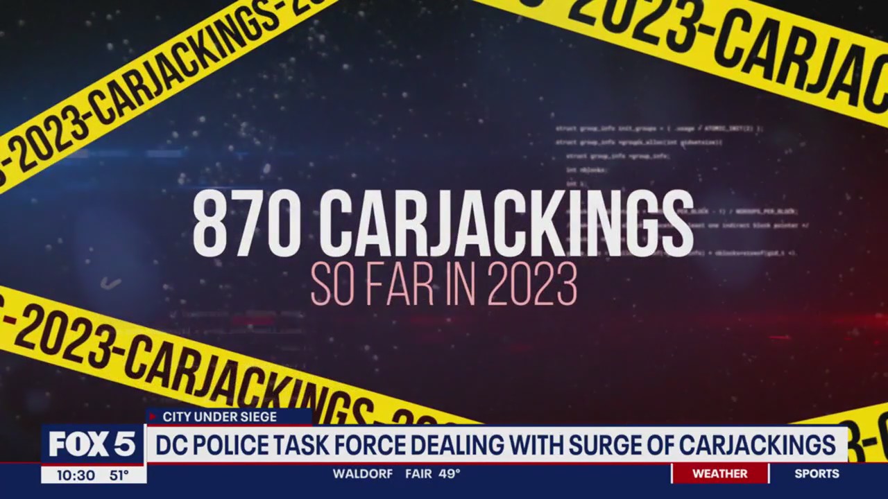 Over 850 carjackings so far in DC