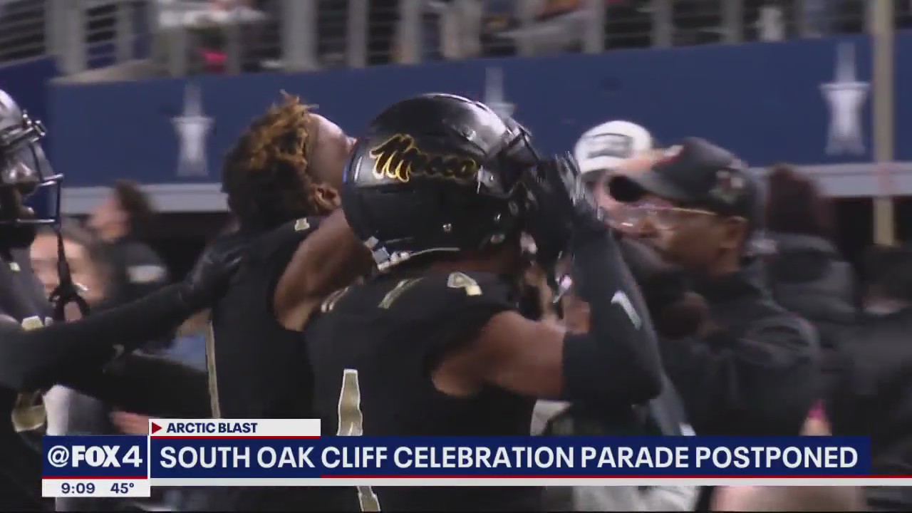 South Oak Cliff football team’s parade postponed due to arctic weather