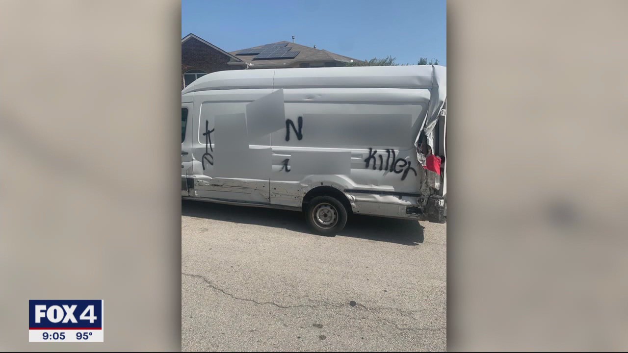 Arlington police investigating racist vandalism