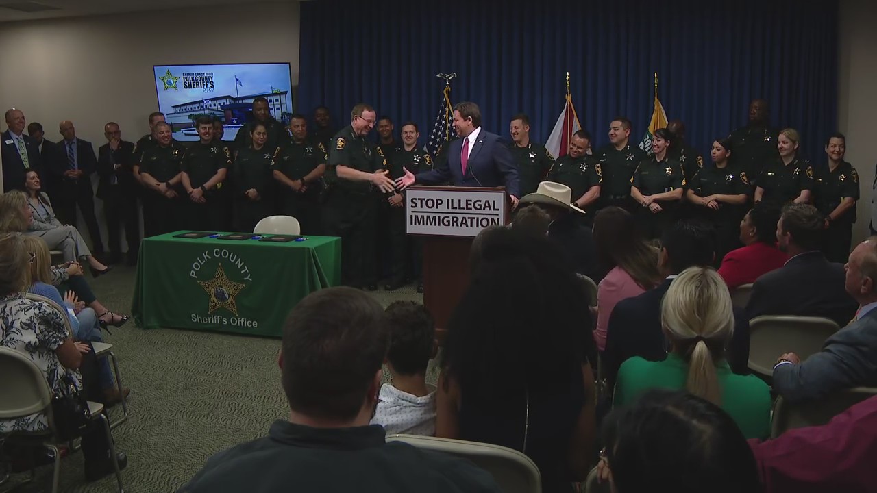 Grady Judd, Ron DeSantis press conference