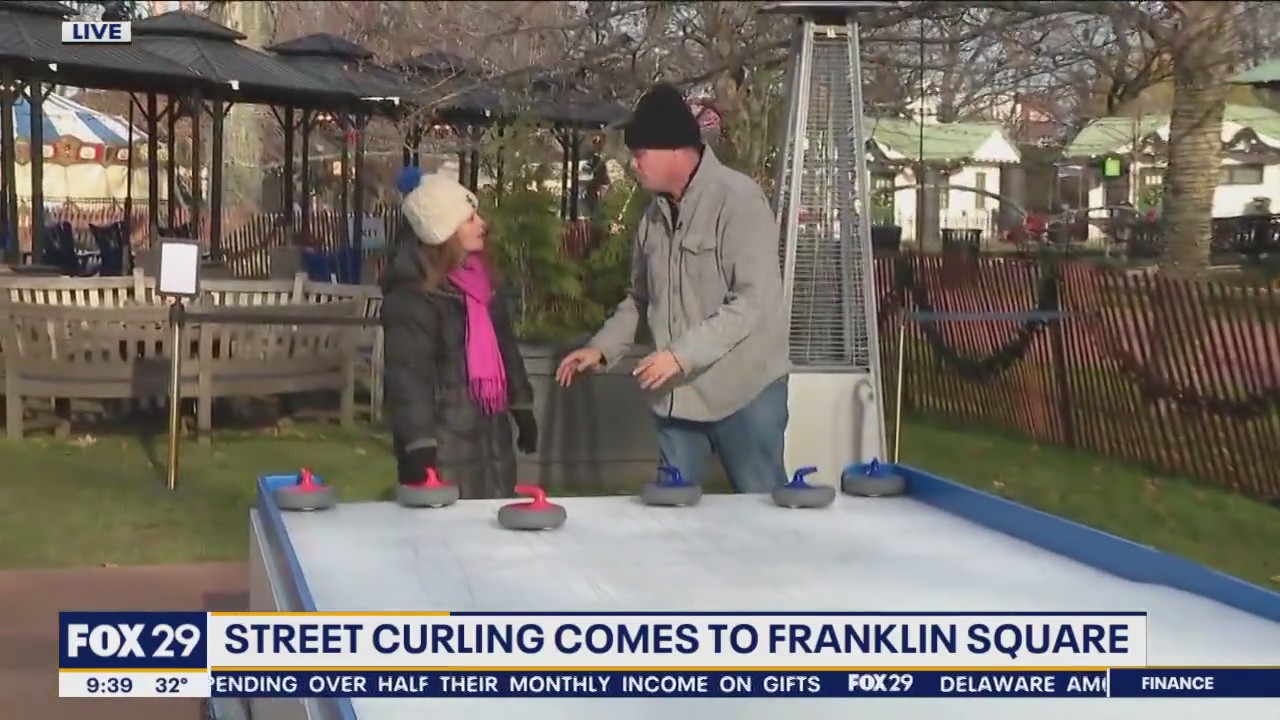 Street curling comes to Franklin Square
