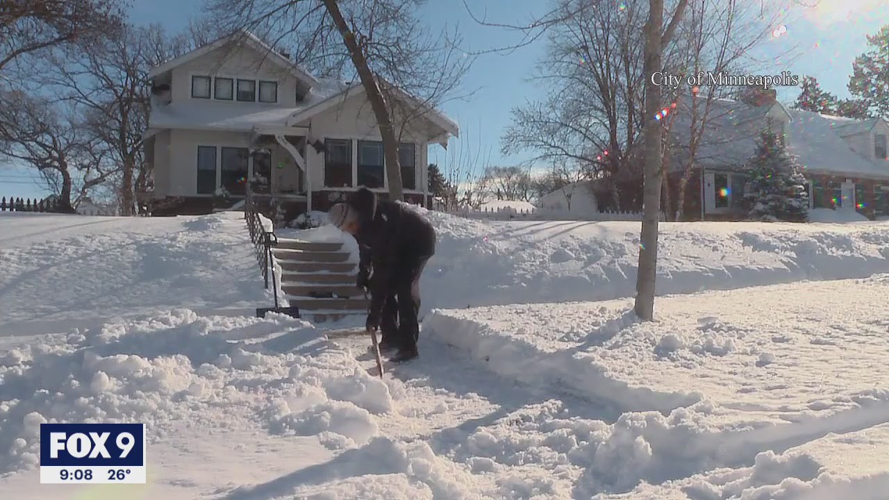 Nonprofit pushing for city crews to take over sidewalk shoveling in Minneapolis