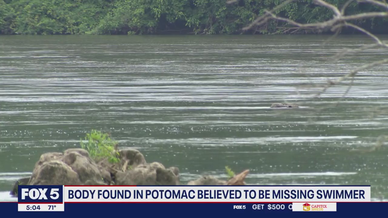 Body found in Potomac believed to be missing swimmer