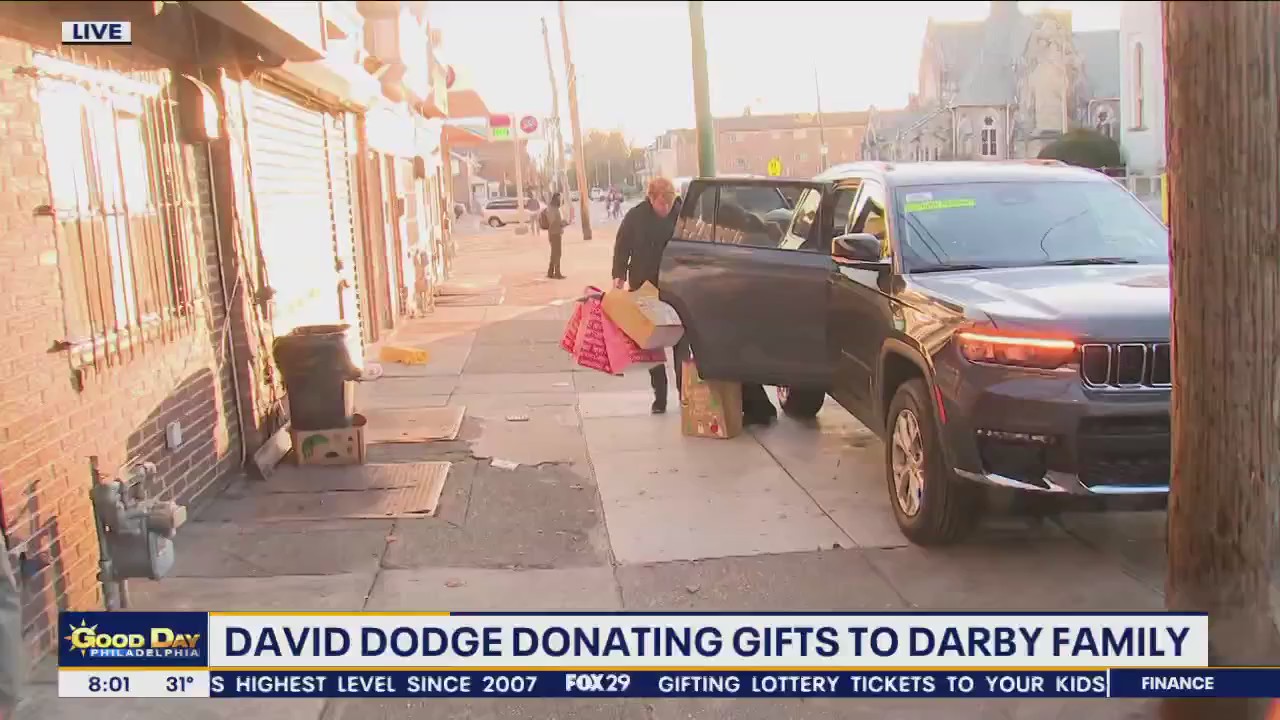 Delaware County family surprised with gifts for Christmas