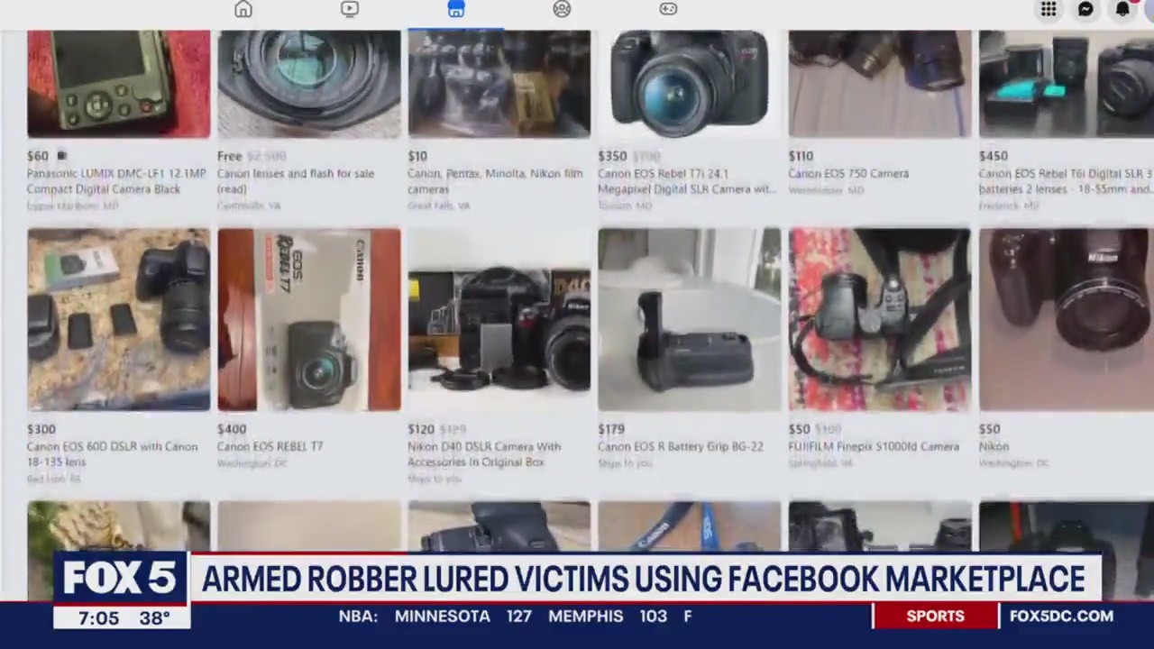 Armed robber lured victims through Facebook Marketplace