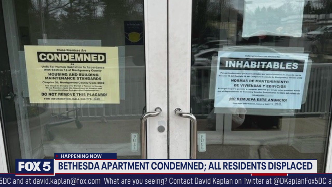 Bethesda high-rise apartment building 'condemned' after electrical fire