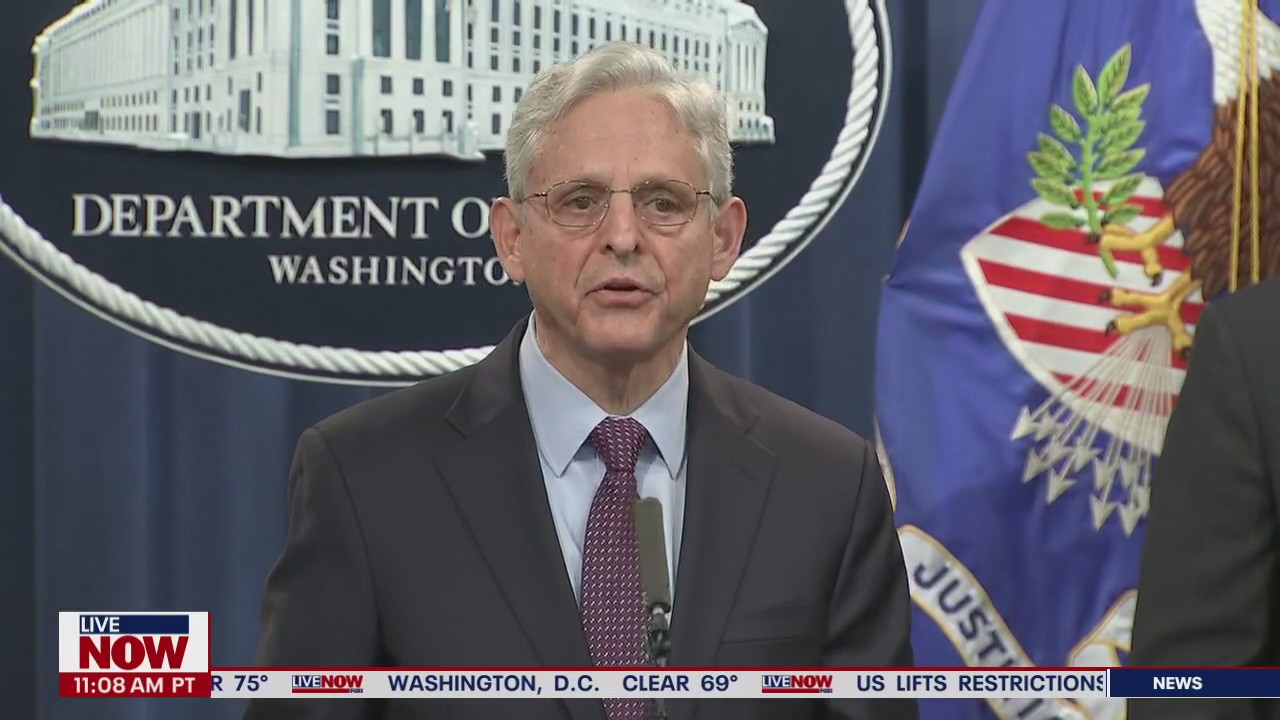 Attorney general, other top officials discuss charges against 2 suspected hackers in ransomware attacks