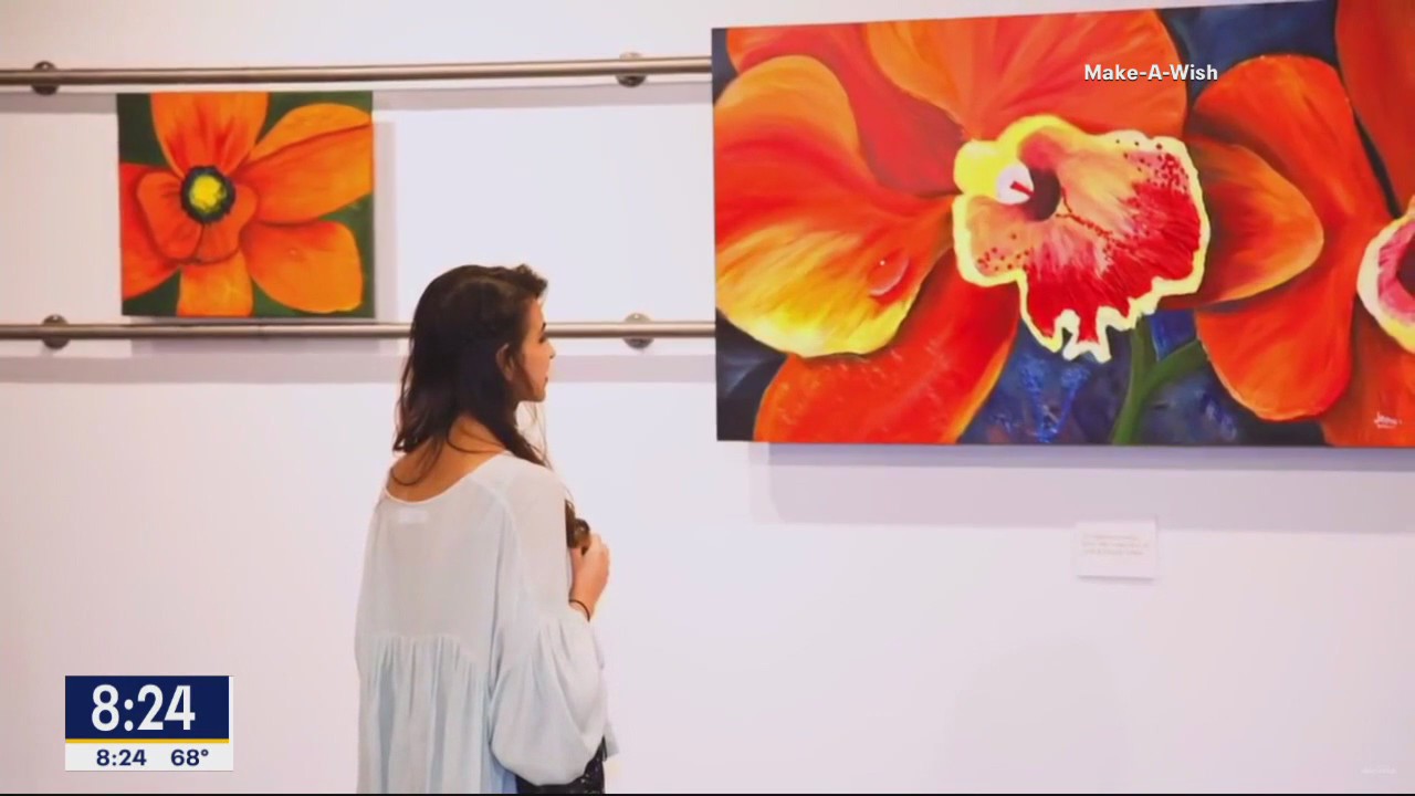 Former child cancer patient selling artwork for Make-A-Wish