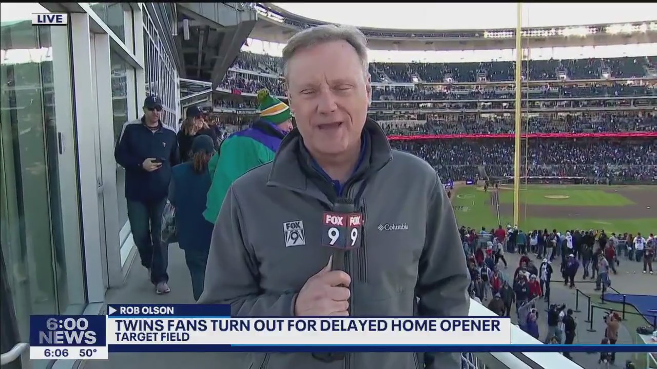 Reporter goes live seconds after Twins walkoff win