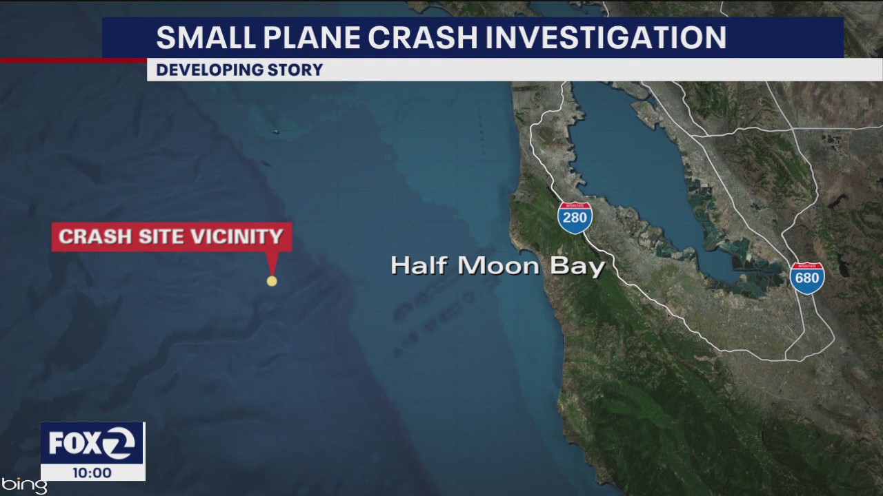 2 on board plane that crashed into ocean west of Half Moon Bay