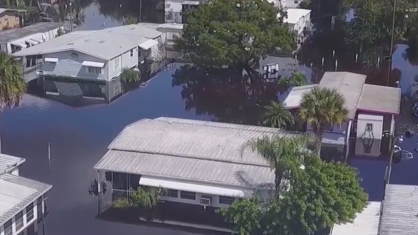 Osceola residents demand to be allowed back in their homes after flooding from Hurricane Ian