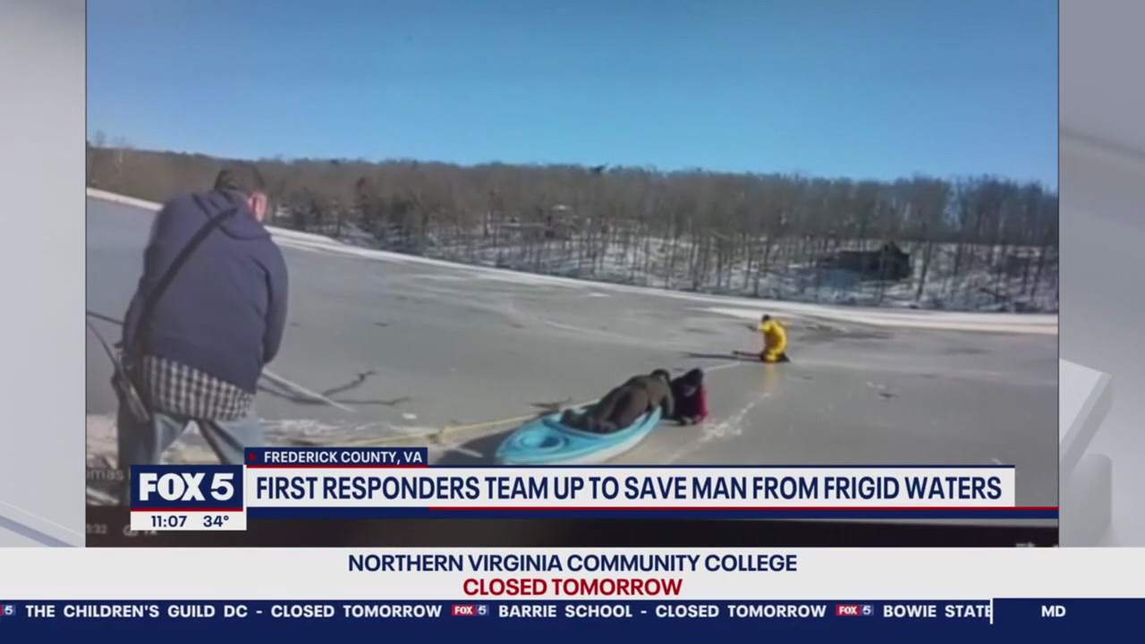 Virginia man who fell in freezing Lake St. Clair rescued