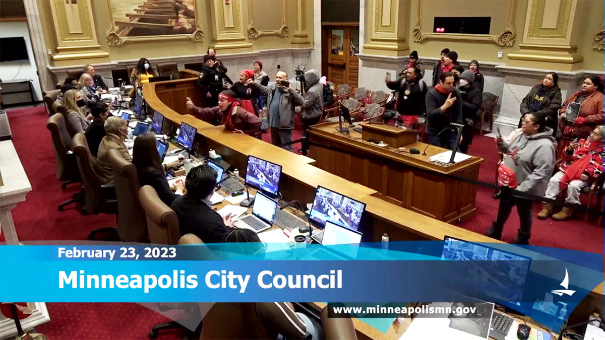 Minneapolis City Council meeting disrupted after vote on Roof Depot project