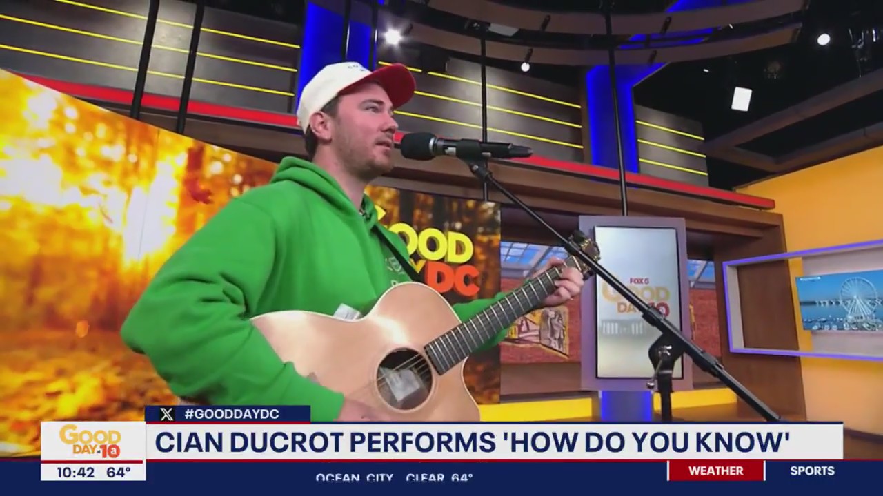 Singer/songwriter Cian Ducrot performs on FOX 5