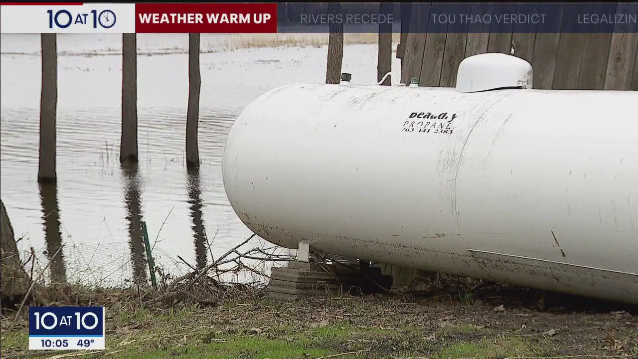 Minnesota rivers drop below major flood stage