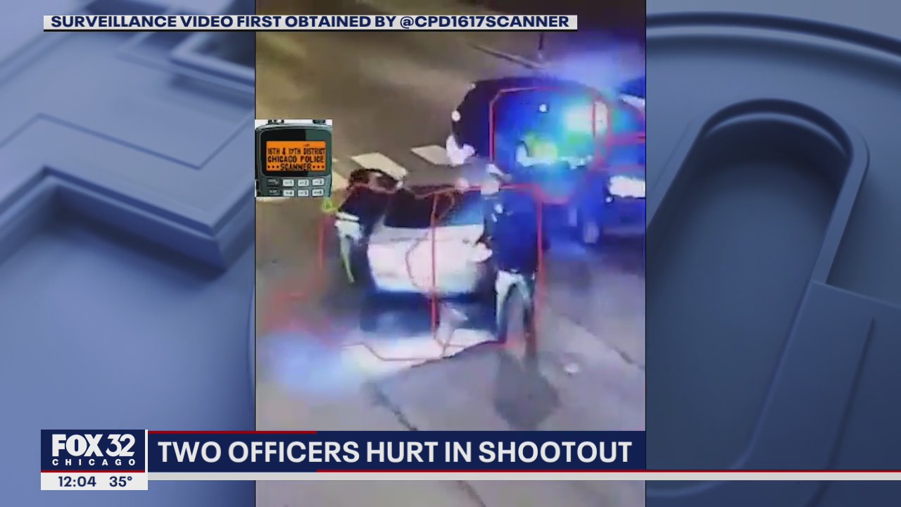 Chicago officer and man shot, wounded in exchange of gunfire