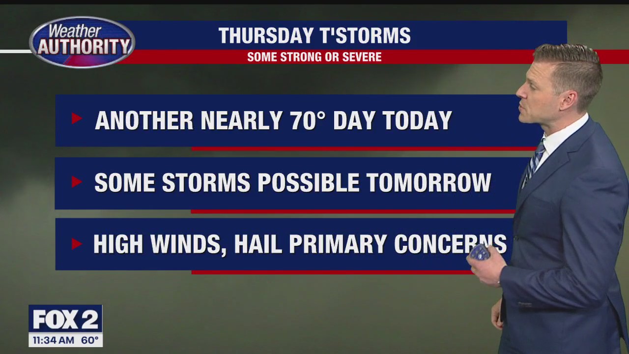 Another nice day today with temps near 70