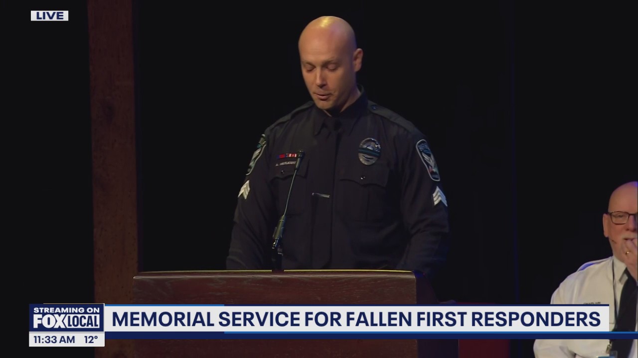 Burnsville memorial: Sgt. Adam Medlicott speaks