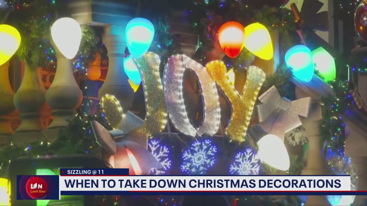 When should you take down Christmas decorations?