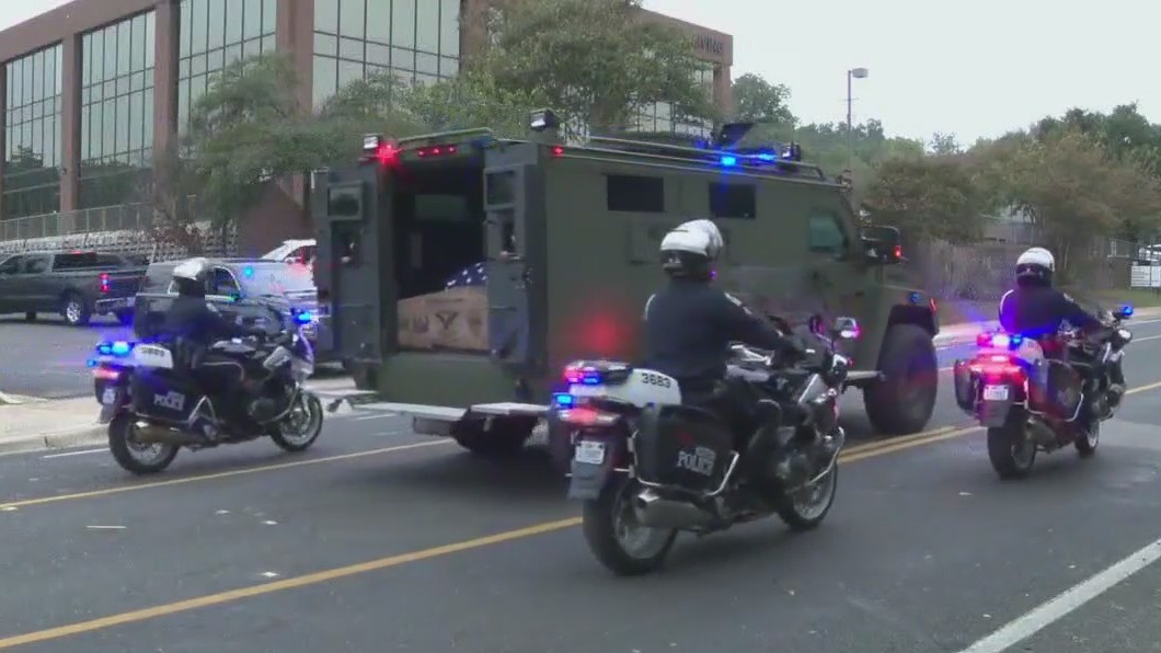 Funeral procession makes its way to COTA