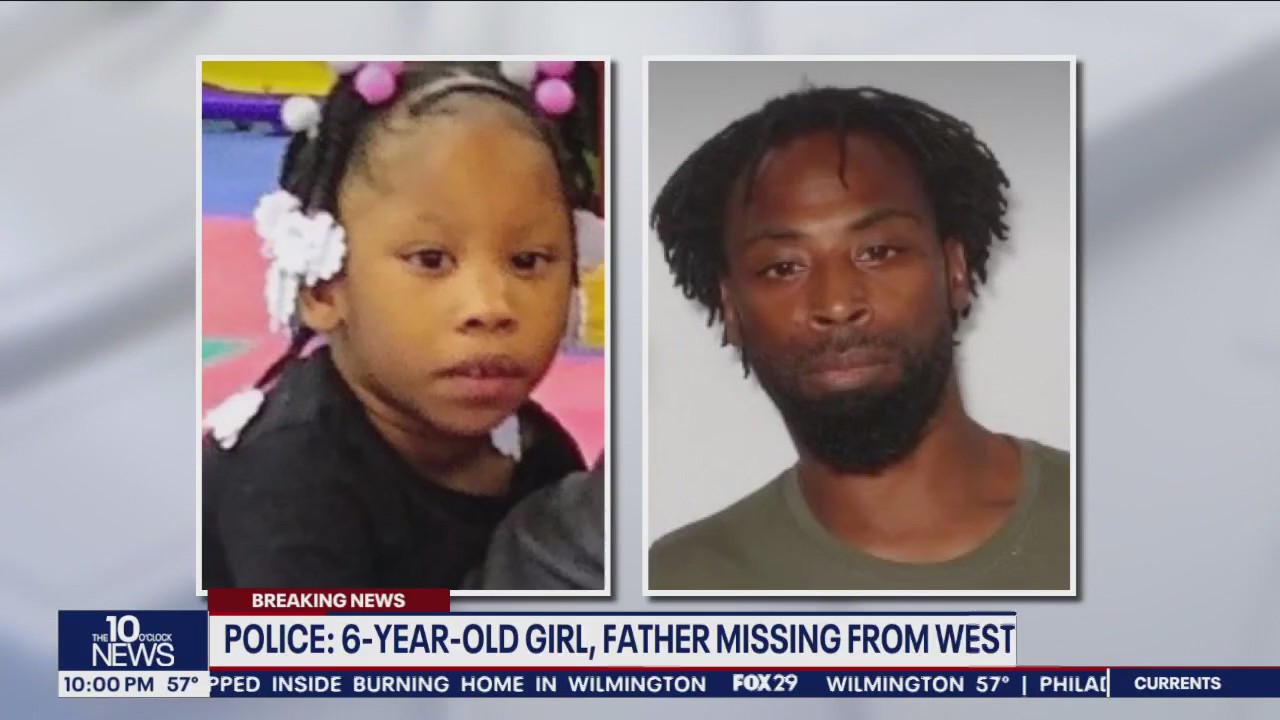 Philadelphia police seek missing 6-year-old West Philly girl and her missing, endangered father