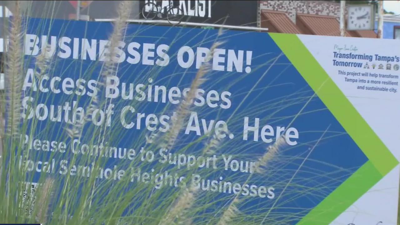 Seminole Heights construction causing problems for residents, businesses