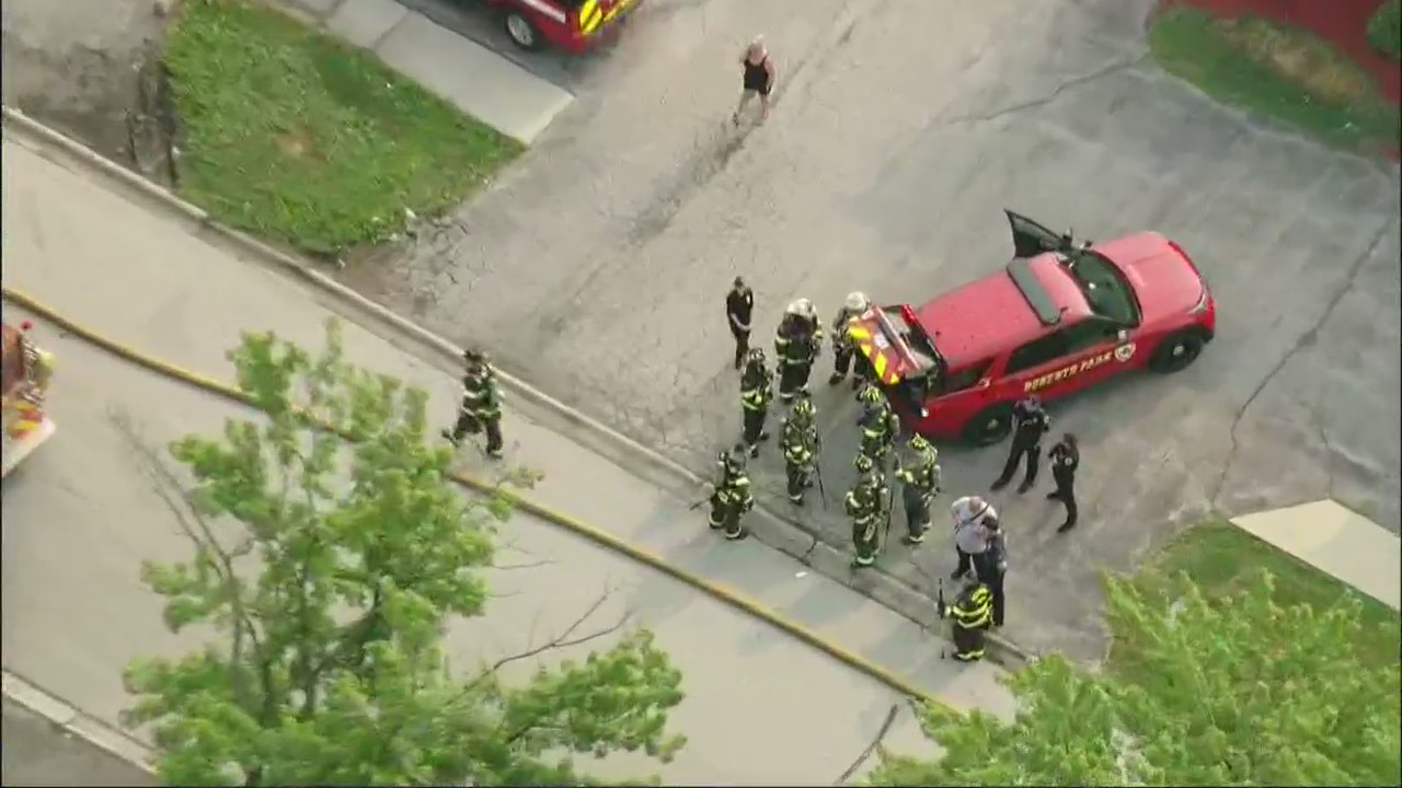 Apartment complex catches fire in Justice
