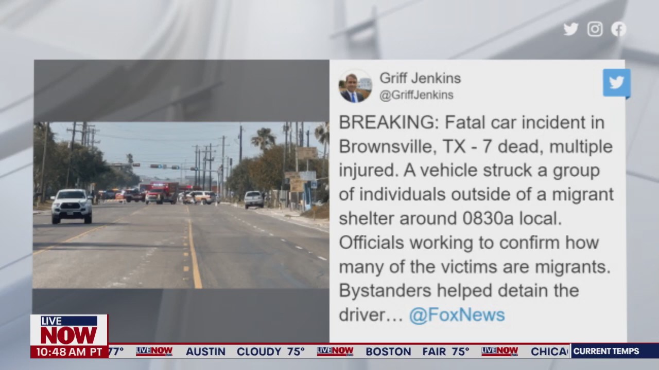 7 dead, at least 6 injured after driver plows into Brownsville crowd near migrant shelter