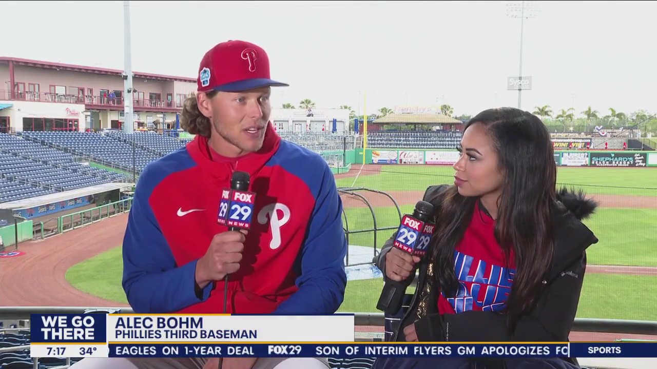 Spring Training: Phillies 3rd baseman Alec Bohm reflects on last season,  talks Philly fans 