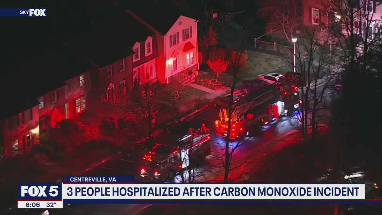 3 transported after Fairfax County carbon monoxide emergency