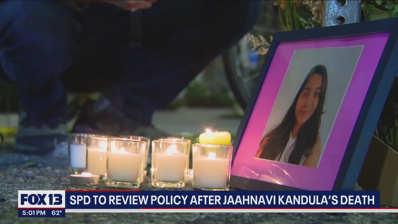 Seattle Police to review policy after Jaahnavi Kandula's death