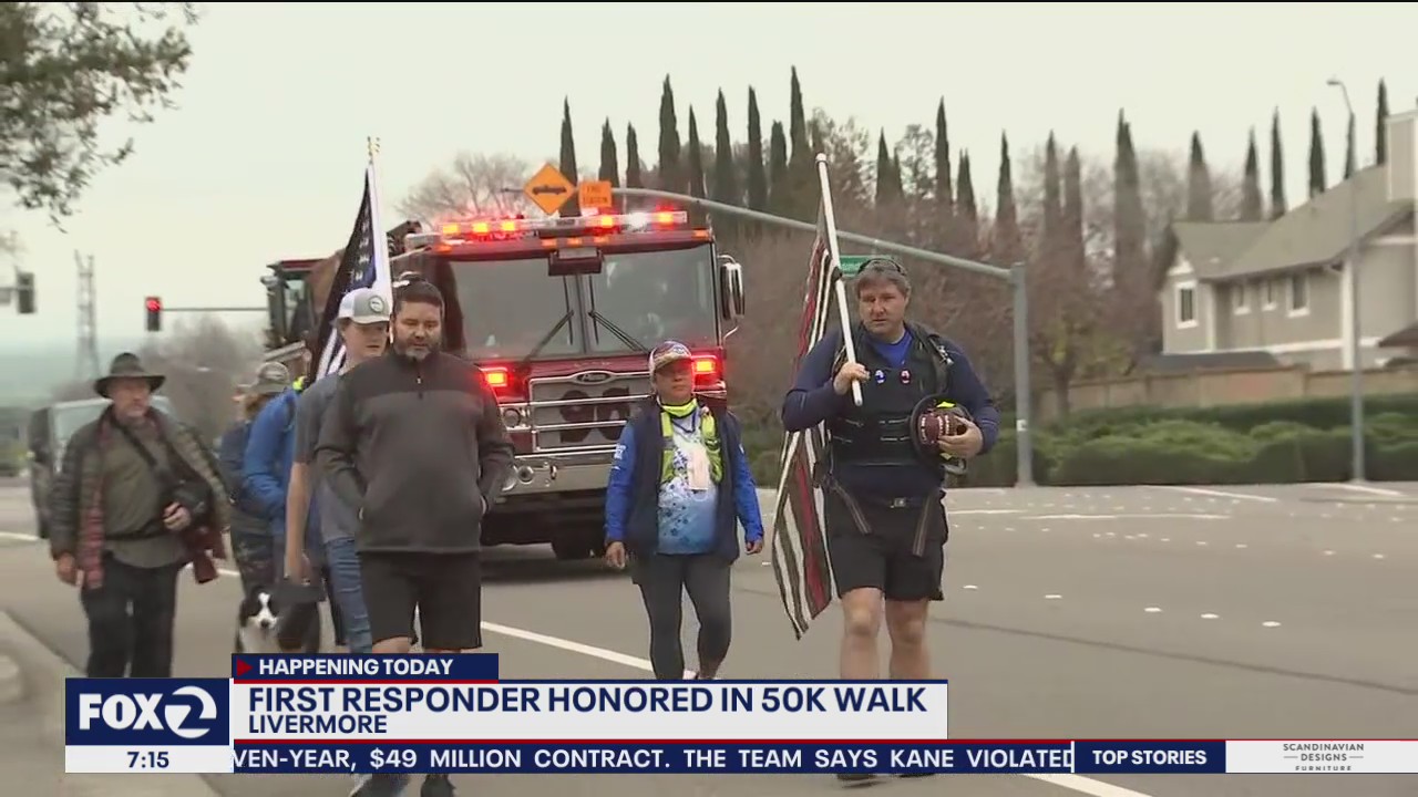 First responder from Alameda honored in 50k walk