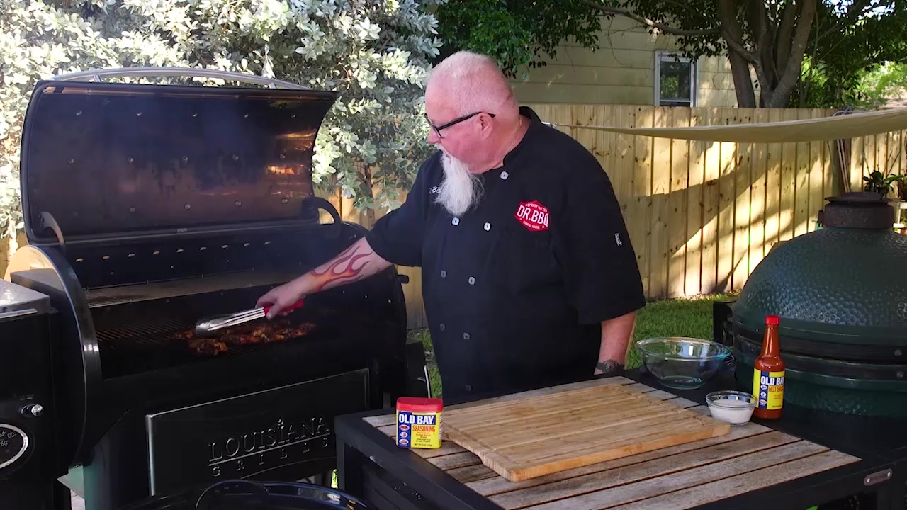 Dr. BBQ's Old Bay chicken wings
