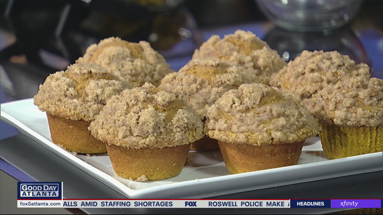 Brian Hart Hoffman bakes up pumpkin snickerdoodle muffins