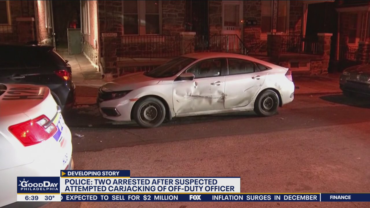 2 in custody after suspected carjacking attempt involving off-duty Philadelphia officer