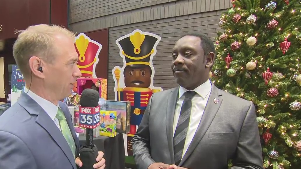 Orange County Mayor Demings speaks on annual holiday toy drive