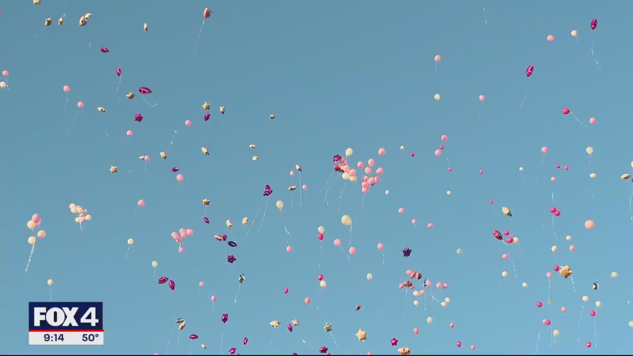 Balloon release held for slain 17-year-old new mom