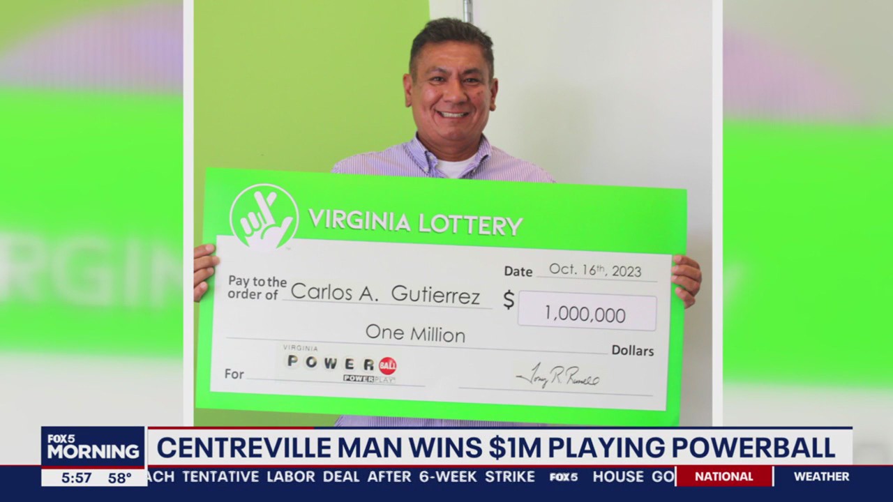 Virginia man wins $1 million after buying Powerball ticket while waiting for chicken sandwich