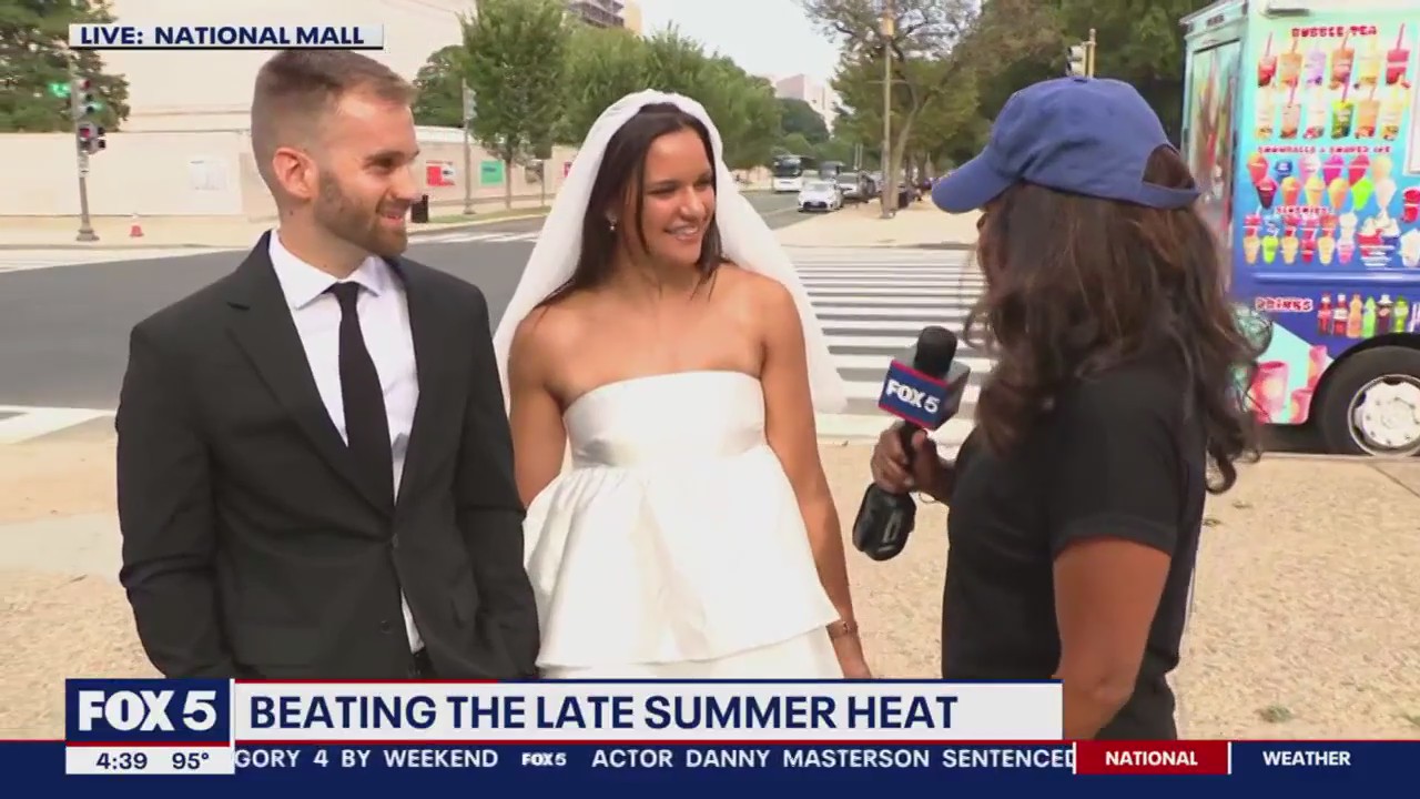 Couple elopes in DC amidst heatwave