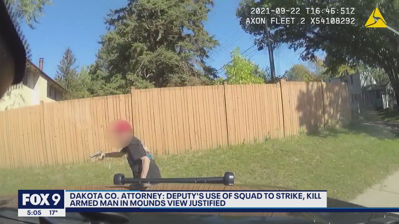 Deputy's use of squad to strike, kill armed man in Mounds View justified, county attorney says