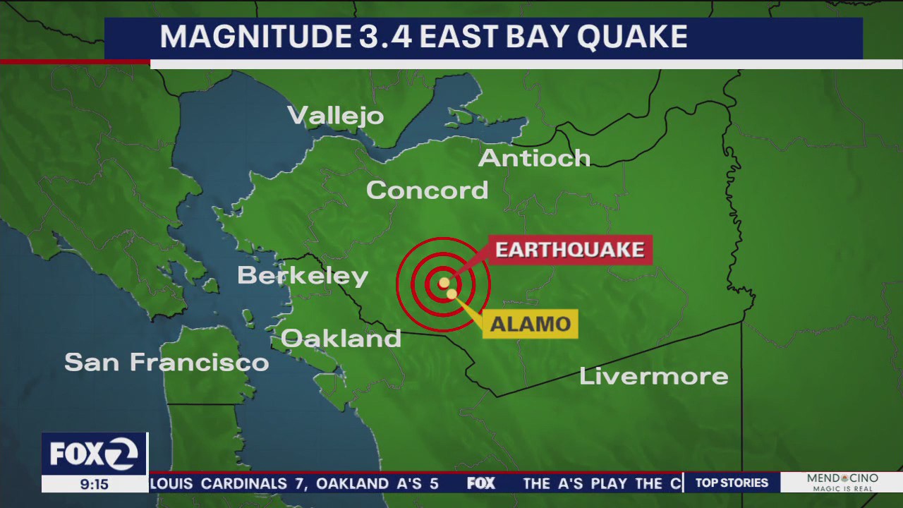 'Minor' earthquake rumbles in East Bay