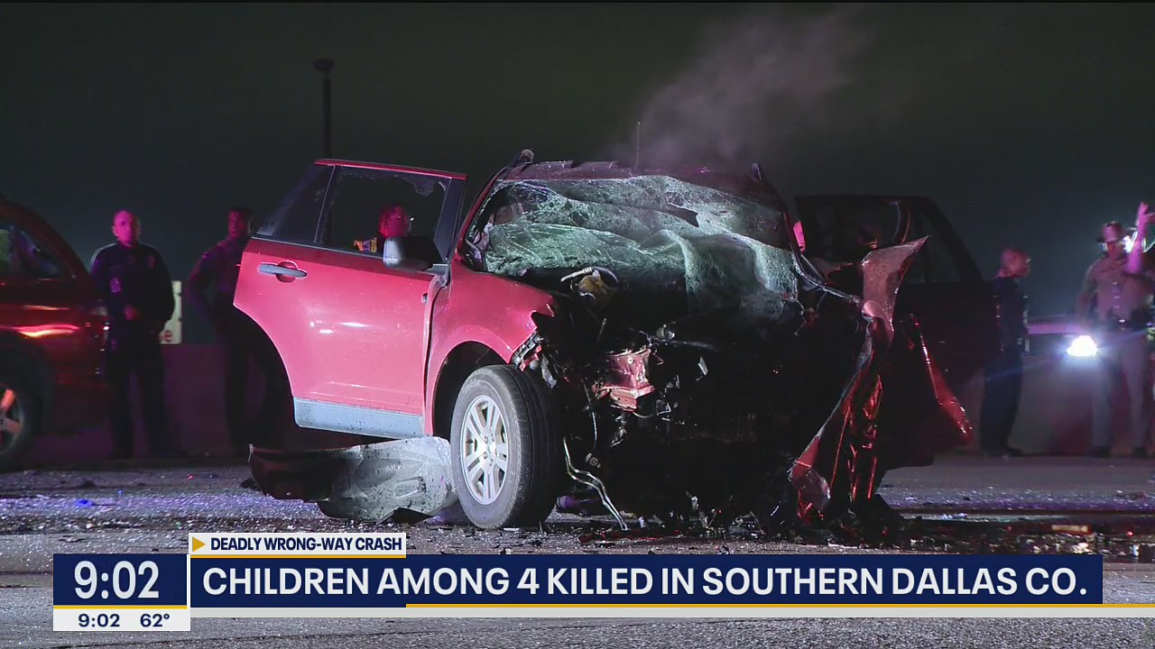 Children among 4 killed in southern Dallas County crash