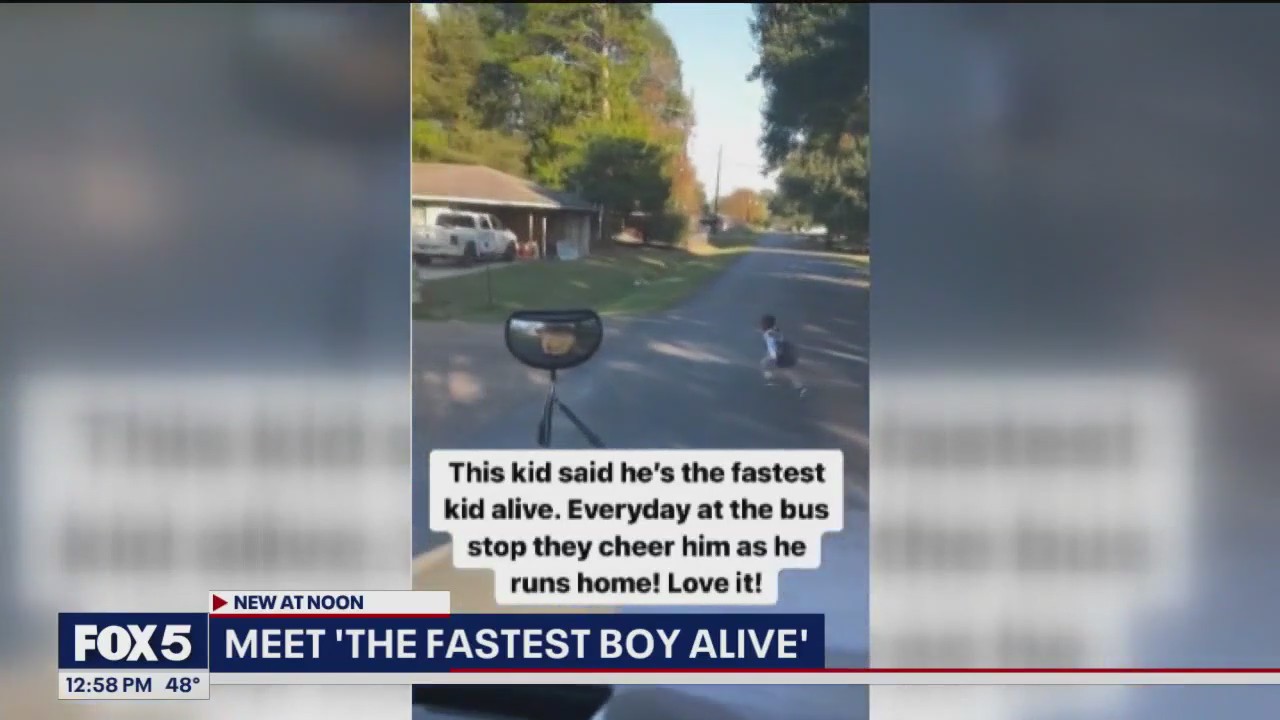 Viral video of kid running from school bus
