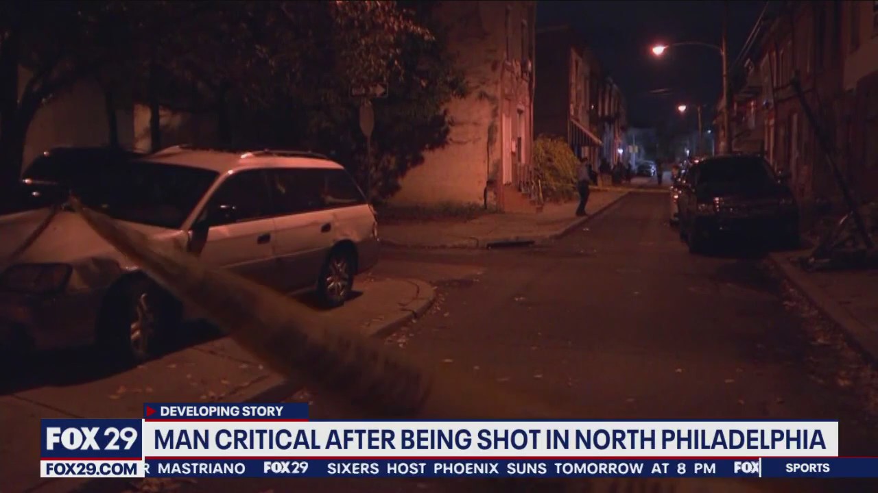Man, 36, critically injured after shooting in North Philadelphia, police say