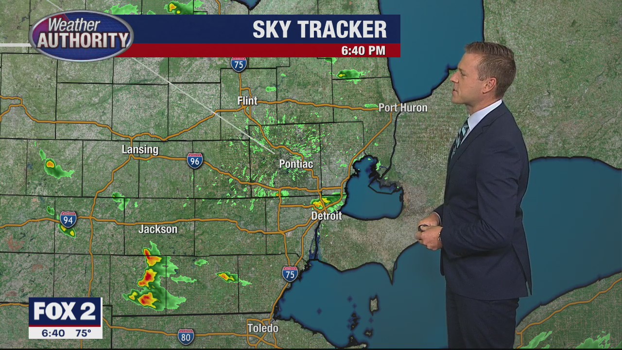 Showers ending tonight; becoming clear