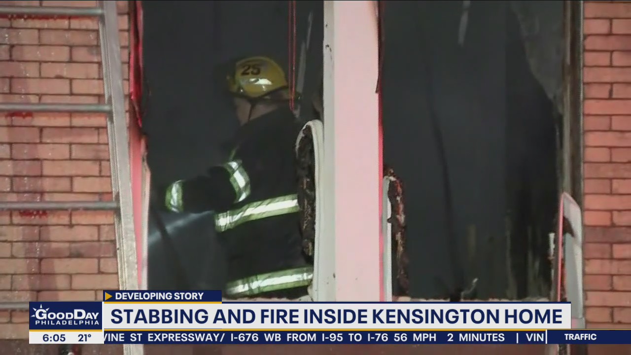 Investigation underway into stabbing and fire inside Kensington home