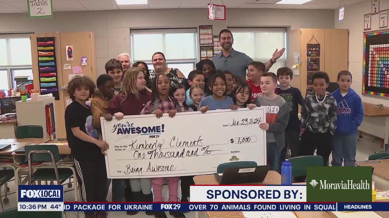 You're Awesome! Delaware County teacher honored for always putting students first