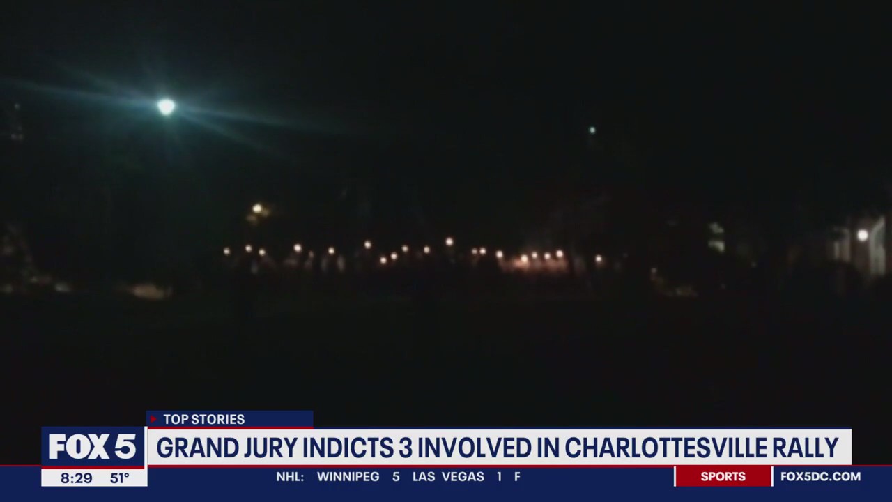 White nationalists carrying flaming torches indicted in Charlottesville rally
