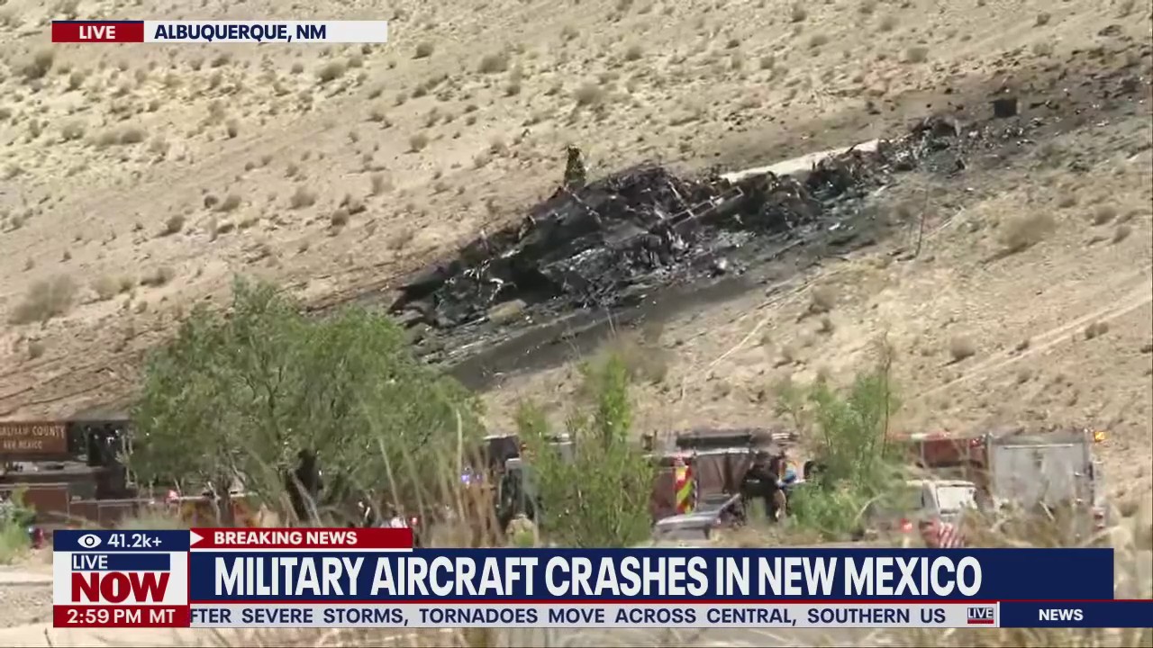 Military aircraft crashes, pilot ejects