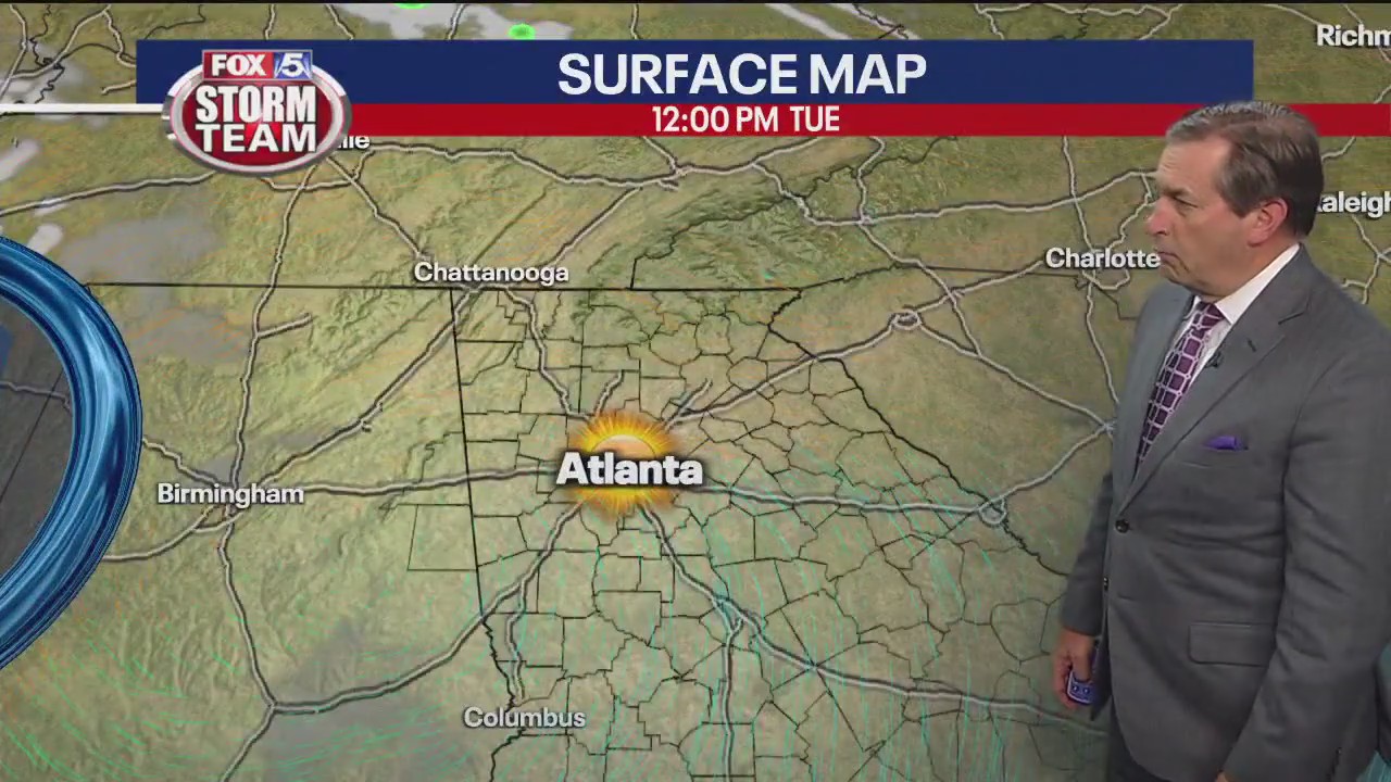 Monday late evening forecast